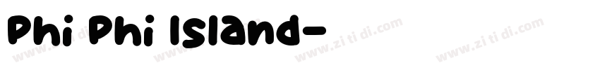 Phi Phi Island字体转换